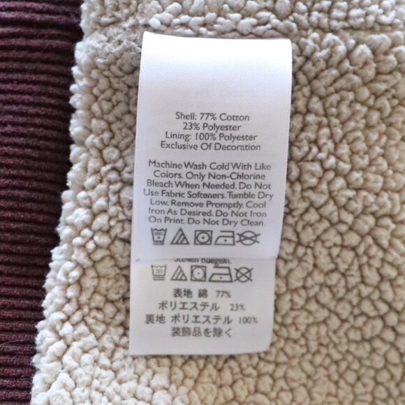 Eddie‎ Bauer Men's Sz XXL Red Full Zip Hooded Long Sleeve Sherpa Pocket Sweater - Picture 15 of 15